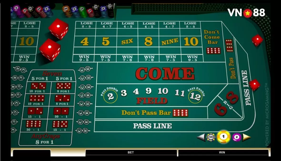 Luật chơi Craps chi tiết để các anh em tìm hiểu trước khi chơi