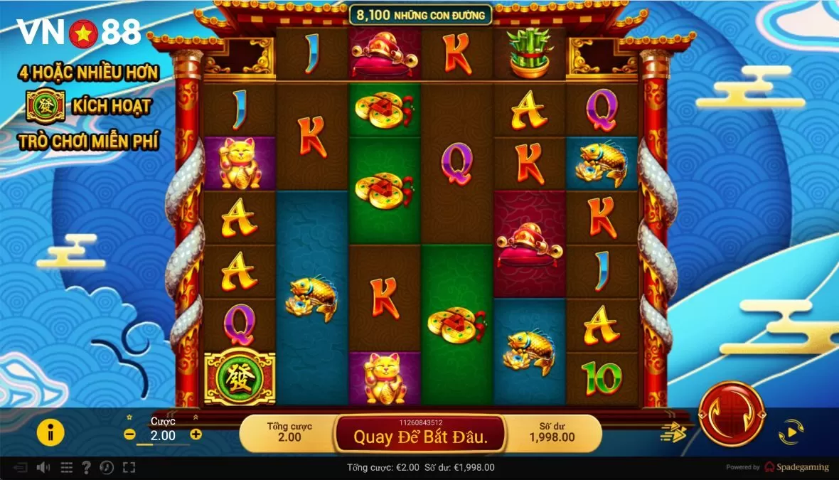 Các bước tham gia chơi game Slot Play’n GO Slots đơn giản tại nhà cái VN88